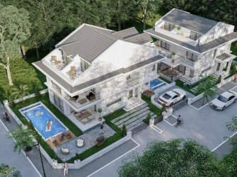 6 bedroom detached vila for sale in Akarca, Fethiye, Mugla, Turkey